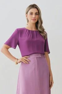 Blusa Decote Franizido