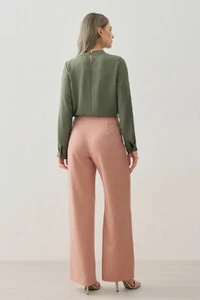 Pantalona de Alfaiataria Cinto Fino Gold