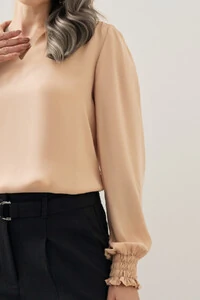 Blusa Manga Longa Punho Lastex Gola Polo Deocte V