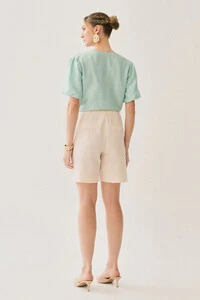 Blusa Manga Balonê Gold Double