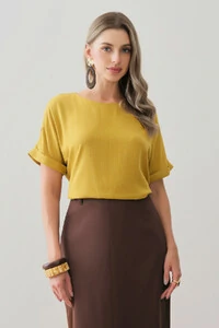 Blusa Manga Morcego Dobrada