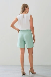 Regata Assimétrica Decote V Ombro Pregas