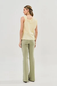 Blusa Assimétrica Alça Gold Pregas