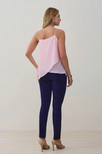 Calça Cigarrete de Alfaiataria Double Nervura