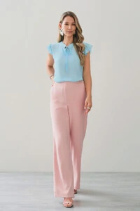 Regata Gola Baixa Laço Ombro Babado