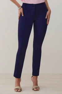 Calça Cigarrete de Alfaiataria Double Nervura