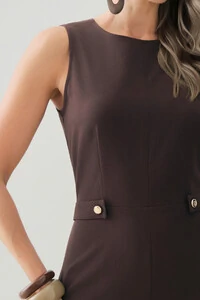 Macacão Regata de Alfaitaria Cintura Martingale Gold