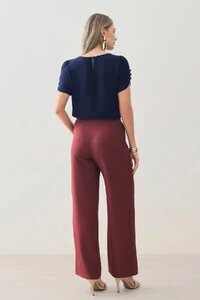 Blusa Manga Mini Botões Forrados Triple