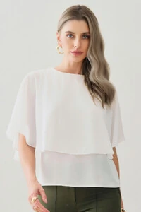 Blusa Dupla Godê Manga Morcego