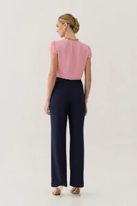 Blusa Manga Dupla Decote V