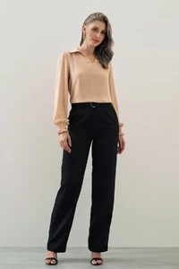 Blusa Manga Longa Punho Lastex Gola Polo Deocte V