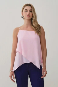 Blusa Dupla Transpassada de Alcinha Fina