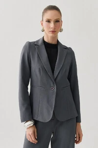 Blazer de Alfaiataria Bolso Embutido