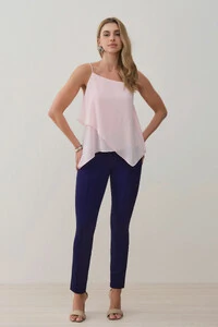 Calça Cigarrete de Alfaiataria Double Nervura