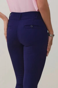 Calça Cigarrete de Alfaiataria Double Nervura