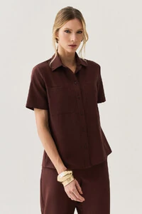 Camisa de Alfaiataria Bolso