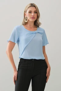 Blusa Transpassada Laço