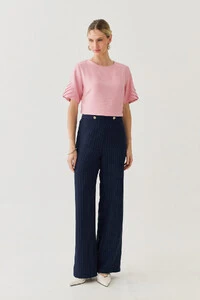 Blusa Manga Preguinhas