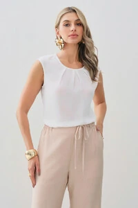 Regata Decote Pregas Triple