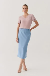 Blusa Manga Dupla Decote V