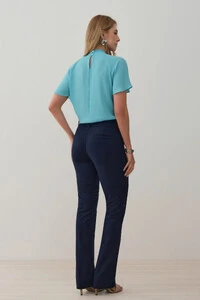Calça Flare de Alfaitaria Double Passantes Triple Nervura