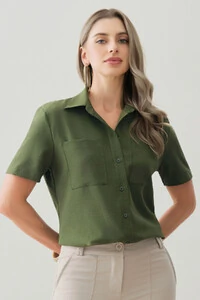 Camisa de Alfaiataria Bolso