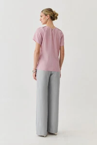 Blusa Manga Raglan Ombro Prega