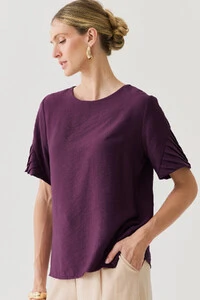 Blusa Manga Preguinhas