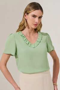 Blusa Decote V Babadinho