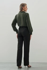 Blusa Manga Longa Punho Lastex Gola Polo Deocte V