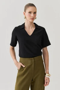 Blusa Gola Polo Decote V