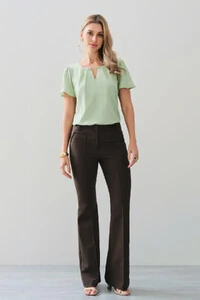 Blusa Decote Vazado Pregas Gold Double