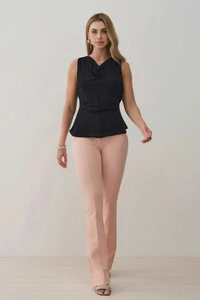 Calça Flare de Alfaiataria Double Nervura