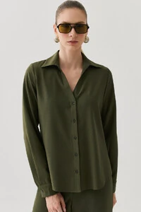 Conjunto de Alfaiataria de Camisa Manga Longa e Calça Reta