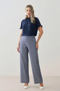 Blusa Manga Ralgan Gola Baixa Torcida Decote Gota Franzido