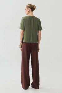 Blusa Decote Franizido