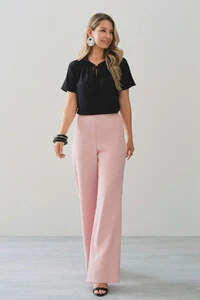 Blusa Manga Raglan Decote Lastex Laço