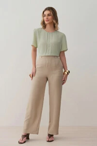 Blusa Nervuras Triple