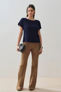 Blusa Manga Morcego Lateral Laço