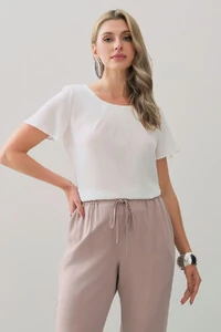 Blusa Decote Pregas