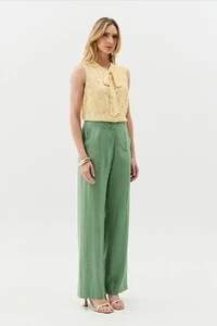 Regata Floral Gola Baixa Laço