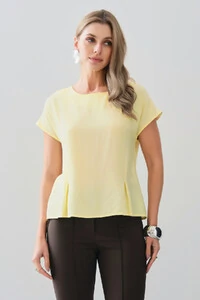 Blusa Acinturada Manga Morcego Pregas