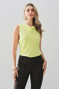 Regata Dupla Decote Drapeado