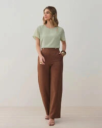 Blusa Assimétrica Dupla Ombro Cut Out