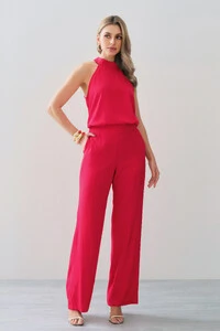 Conjunto de Blusa Regata Frente Única Faixa e Pantalona Nervura