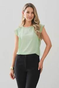 Regata Ombro Babado Prega