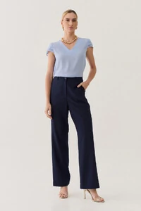 Blusa Manga Dupla Decote V