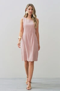 Vestido de Linho Recortes