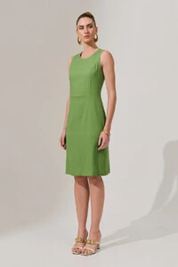 Vestido de Linho Recortes