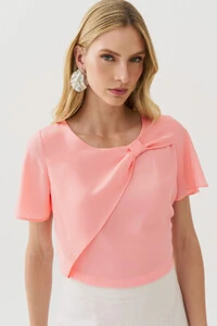 Blusa Transpassada Laço